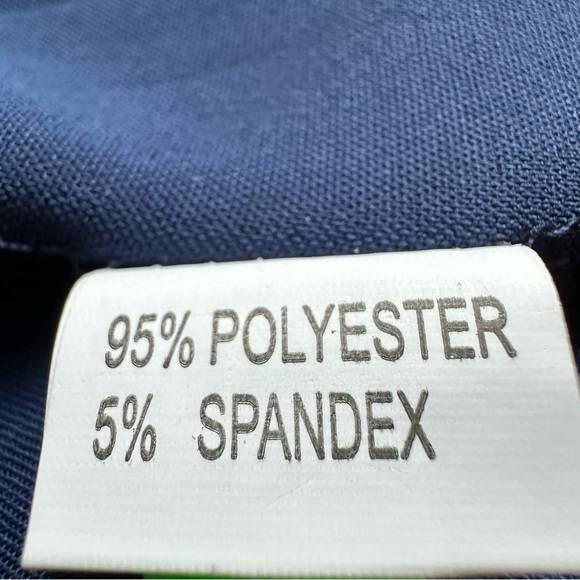 A-Line Navy Blue Button-Down Sleeveless Blouse Thin Straps Tank Top - Picture 9 of 11